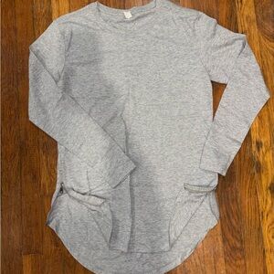 New Gray Long Sleeve Tunic with Pockets Sz:M